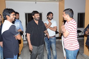 Chiranjeevi Watches Supreme Movie at Prasad Labs